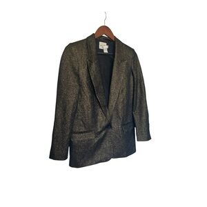 MiH Women’s Gold Black Lurex Blazer One Button Cocktail Party Sz XS